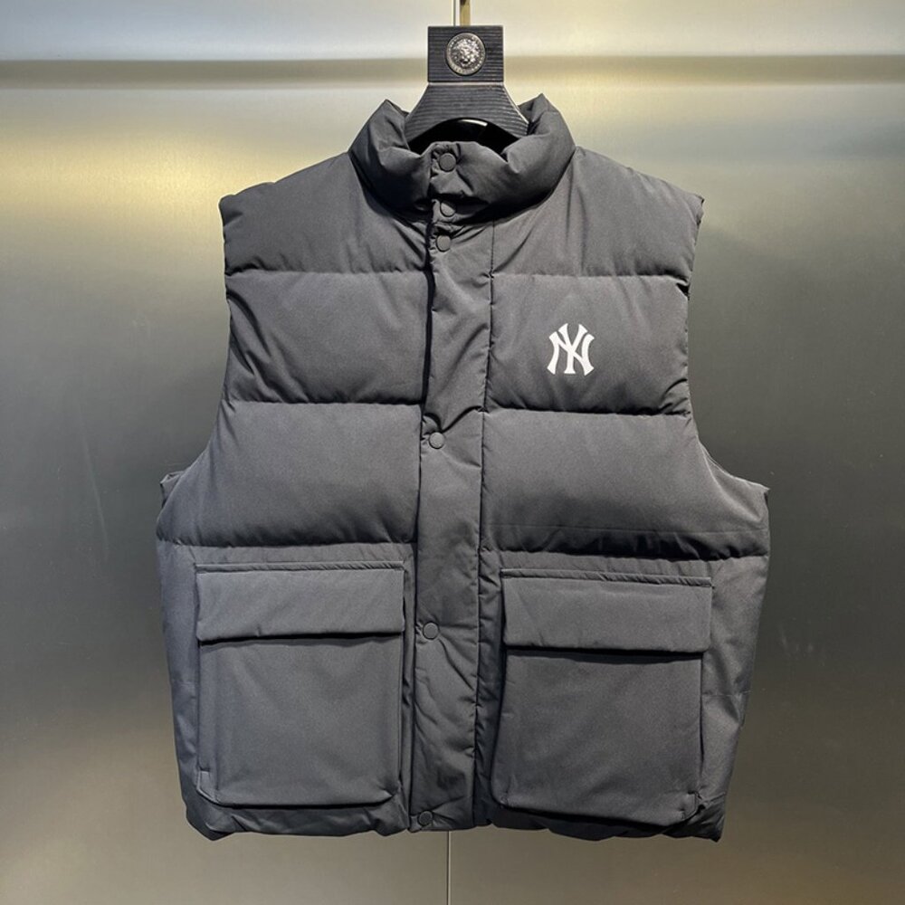 Black MLB Down Vest